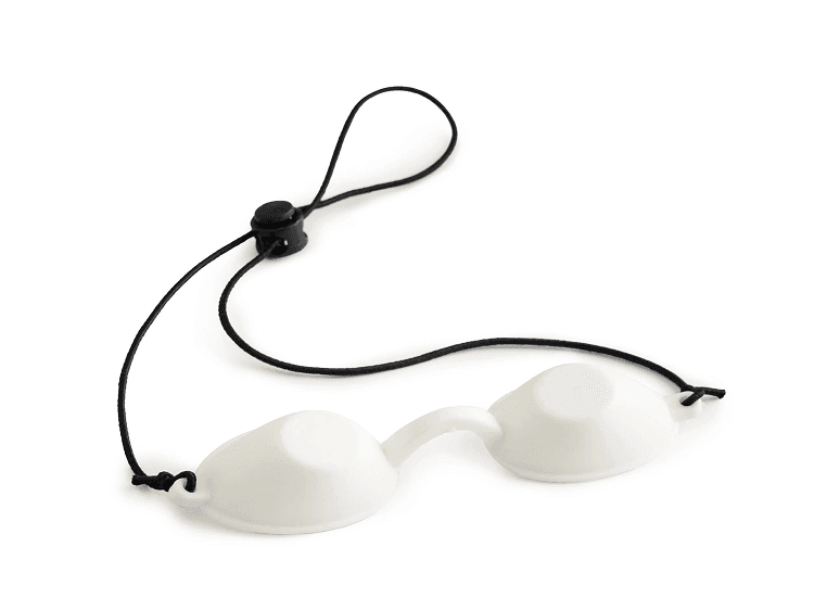 Protective goggles for the client