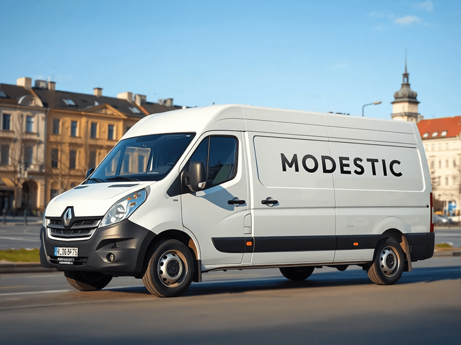 Modestic van — laser delivered to the salon door